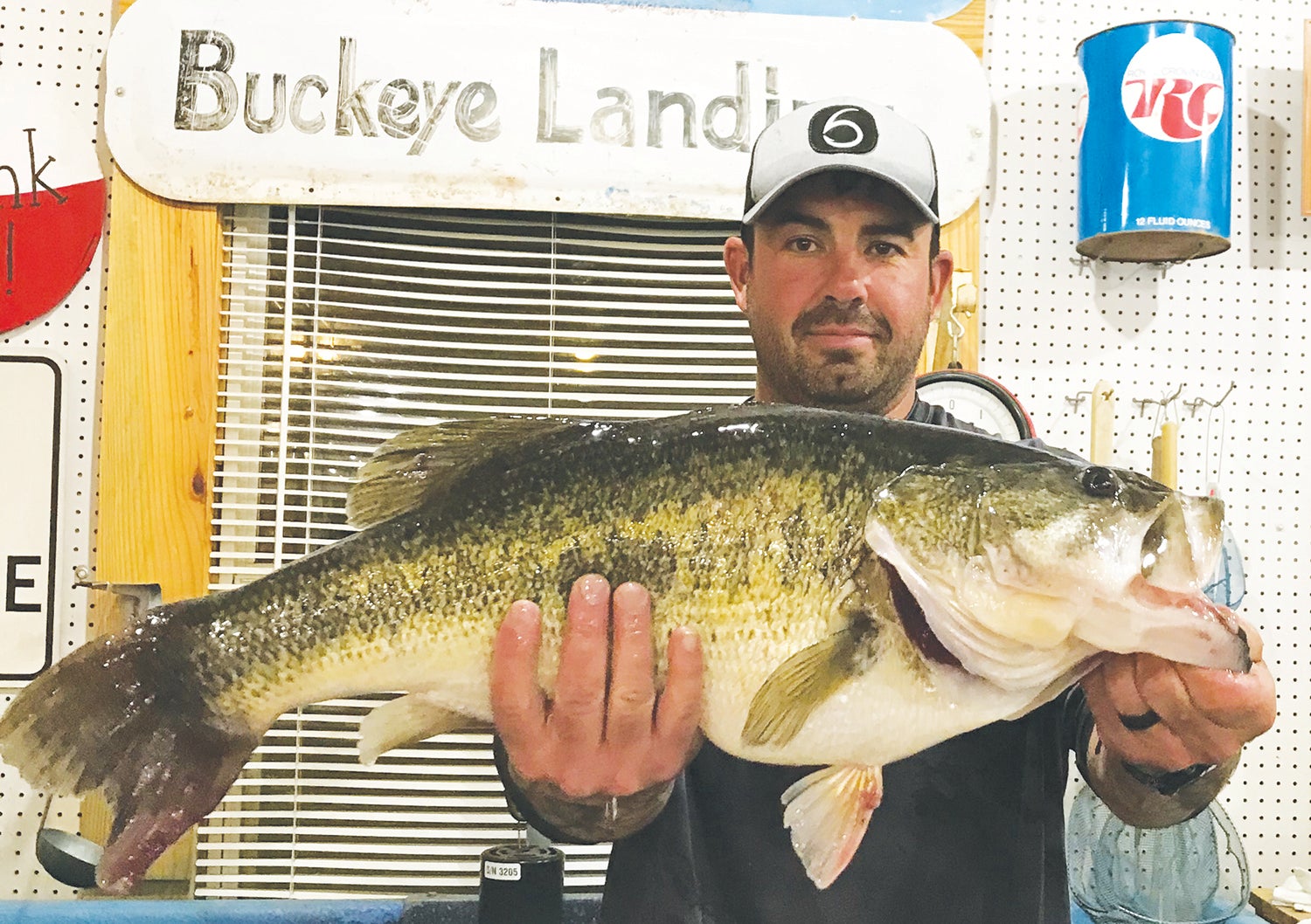 Wanna Step Outside? Huge bass caught, tagged & released 12 miles
